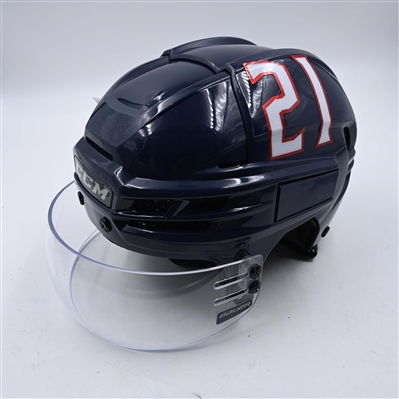 James van Riemsdyk - Navy, CCM Helmet w/ Bauer Shield - 2025 Stadium Series